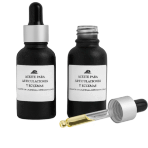 Aceite para dolores articulares, dermatitis y eccemas